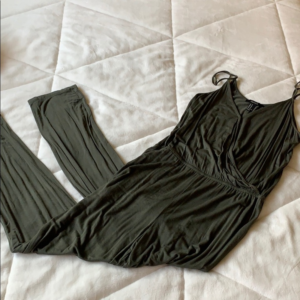 Olive green jumpsuit